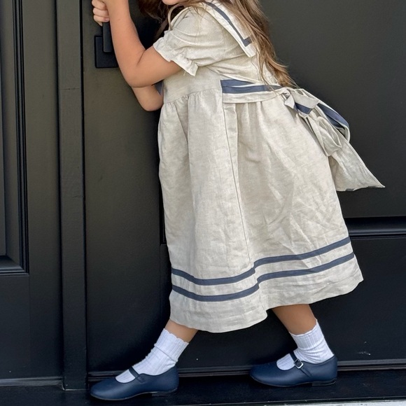 Elegant Navy Kids Dress Shoes - Picture 4 of 4